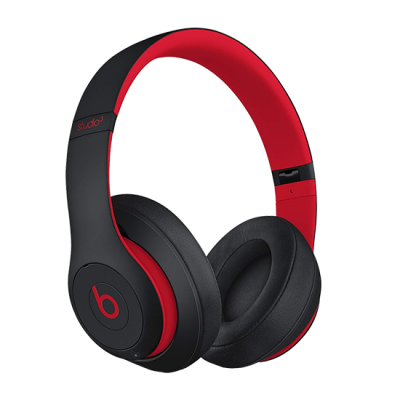 Beats Studio 3 Wireless Bluetooth Headphones (Over Ear) Defiant Black/Red - Decade Collection