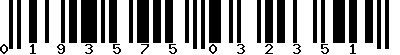 EAN-13 : 0193575032351