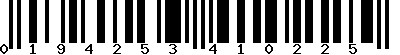 EAN-13 : 0194253410225