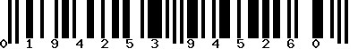 EAN-13 : 0194253945260