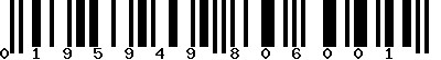 EAN-13 : 0195949806001