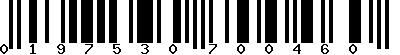 EAN-13 : 0197530700460