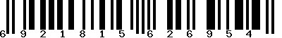 EAN-13 : 6921815626954