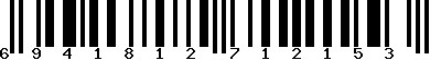 EAN-13 : 6941812712153