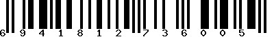 EAN-13 : 6941812736005