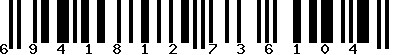 EAN-13 : 6941812736104