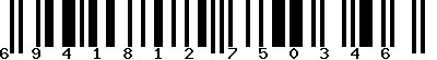 EAN-13 : 6941812750346