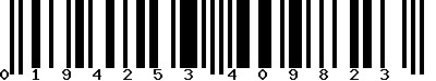 EAN-13 : 0194253409823