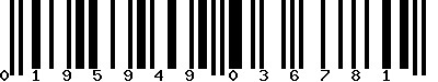 EAN-13 : 0195949036781