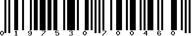 EAN-13 : 0197530700460