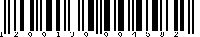 EAN-13 : 1200130004582