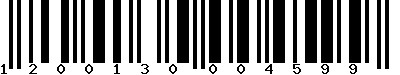 EAN-13 : 1200130004599