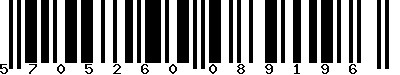 EAN-13 : 5705260089196