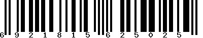 EAN-13 : 6921815625025