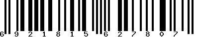 EAN-13 : 6921815627807