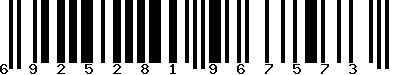 EAN-13 : 6925281967573