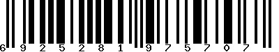 EAN-13 : 6925281975707