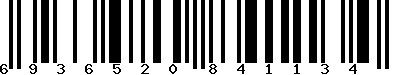 EAN-13 : 6936520841134