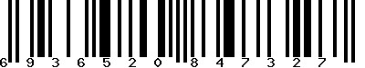 EAN-13 : 6936520847327