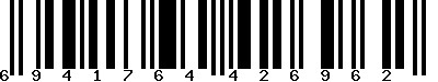 EAN-13 : 6941764426962