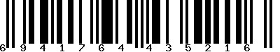 EAN-13 : 6941764435216