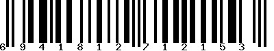 EAN-13 : 6941812712153