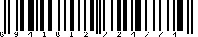 EAN-13 : 6941812724774