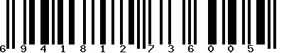EAN-13 : 6941812736005