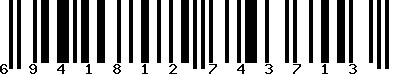 EAN-13 : 6941812743713