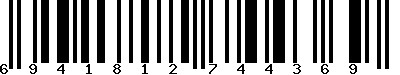 EAN-13 : 6941812744369
