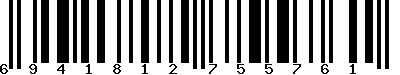 EAN-13 : 6941812755761