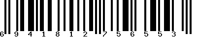 EAN-13 : 6941812756553