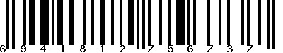 EAN-13 : 6941812756737