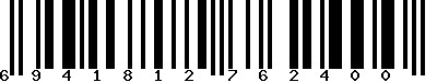 EAN-13 : 6941812762400