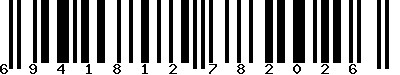EAN-13 : 6941812782026