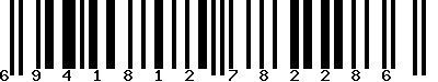 EAN-13 : 6941812782286