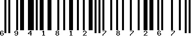 EAN-13 : 6941812787267