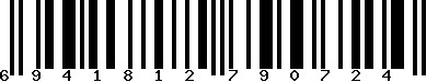 EAN-13 : 6941812790724