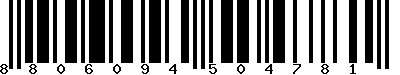 EAN-13 : 8806094504781